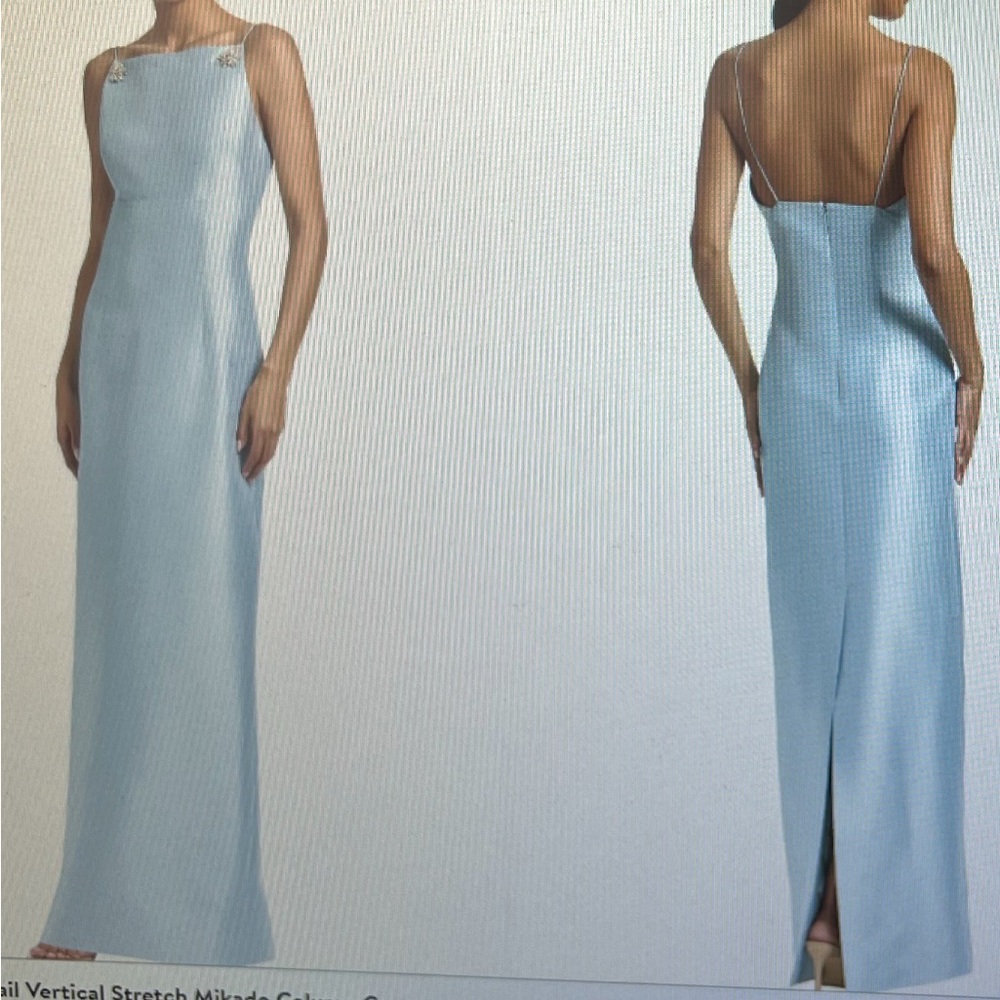 Sachin + Babi Light Blue Backless Dress (Dress ONLY)